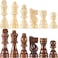 AMEROUS Wooden Chess Pieces Only 32 Pieses 305 KingStorage BagGift Package Standard Tournamen Staunton Wood Chessmen for Chessboard Replacement of Missing Pieces