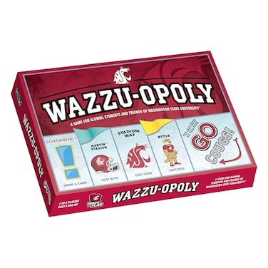 Late for the Sky Wazzuopoly Washington State University Board Game OpolyStyle Edition for Alumni Students Families 26 Players OneHour Mode Tokens Landmark Properties