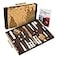 Get The Games Out Top Backgammon Set Travel Backgammon Sets for Adults Small Travel Size Classic Backgammon Board Game Case Includes Strategy Guide Full 15 Pieces Map Edition Small