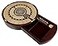 House of Round 4 Track Continuious Cribbage Board WCard Storage Drawer Maple Tracks on Bloodwood Corners Skunks Games Won