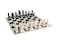 Chess and Roman Chess Set Vinyl Chess Board BlackWhite Size 173 Roman Chess Pieces 375 BlackWhite