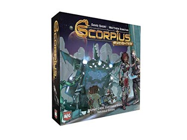 AEG Alderac Entertainment Group Scorpius Freighter Board Game Smuggle Goods and Passengers Gain Wealth Avoid The Authorities 24 Players 4575 Mins Ages 14