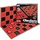 Point Games HIQ Checkers TicTacToe Board Game Set Classic Strategy for Kids Family Features Interlocking Stacking Pieces Folding Board Ages 6