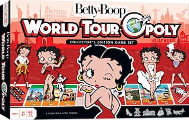 Masterpieces MasterPieces Opoly Board Games Betty Boop World Tour Opoly Officially Licensed Board Games For Adults Kids Family