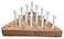 Cauff Solid Oak Wooden Peg Game Tricky Triangle Classic Wooden Brain Teaser Puzzle