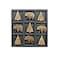NIKKY HOME Cute Bear Decorative Wooden Board Travel Game Tic Tac Toe for Fun Coffee Table Decor