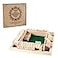 AMEROUS 14 Players Shut The Box Dice GameClassic 4 Sided Wooden Board Game with 10 Dice and Instructions for Kids Adults Tabletop Version
