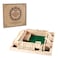 AMEROUS 14 Players Shut The Box Dice GameClassic 4 Sided Wooden Board Game with 10 Dice and Instructions for Kids Adults Tabletop Version