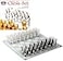 Matty's Toy Mattys Toy Stop Small Shot Glass Chess Set Drinking Game Set 10 x 10 with Plastic Shot Glasses 15 and Glass Game Board Drunken Chess