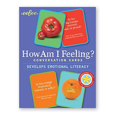 eeBoo How am I Feeling 48 Conversation Flashcards Develops Empathy Through Curious Illustrations of Facial Expressions Develop Social and Emotional Intelligence for Ages 3 and up