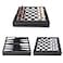 GSE Games Sports Expert 125 Premium Leather 3in1 Chess Checker and Backgammon Board Game Combo Set Classic Board Strategy Game for Kids Adults