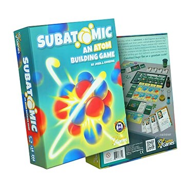 Genius Games Subatomic an Atom Building Game 2nd Edition A Chemistry Game About Elements Protons Neutrons and Electrons Educational Science Board Games for Teens Adults Classrooms Schools and Family