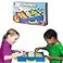 MUKIKIM Scramble Shape Matching Family Board Game Sorting Shapes Fast Before The Time is Up Pieces Pop Out Play Solowith Friends 12Shape Junior Version Plates Included