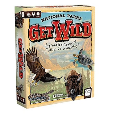 USAOPOLY National Parks Get Wild QuickRolling Dice Game Featuring Iconic National Park Locations Great Kids Game Family Board Game