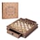 AMEROUS Magnetic Wooden Chess Set 128 x 128 Walnut Chess Board Game with 2 Builtin Storage Drawers 2 Bonus Extra Queens Chess for Beginner Kids and Adults Gift Packaging