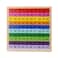 MERRYHEART Wooden Math Learning Board Toy Montessori 1100 Consecutive Numbers Wooden Hundred Digital Board Educational Game for Kids with Storage Bag