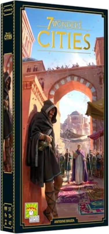 Asmodee 7 Wonders Cities Board Game EXPANSION Forge Alliances and Expand Your Influence Civilization Strategy Game for Kids and Adults Ages 10 37 Players 40 Min Playtime
