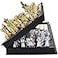 QuadPro 3 in 1 Magnetic Chess Checkers Backgammon Board Game Set with 125 Inch Folding Board Travel Games for Kids and Adults Chess Gold Silver