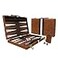SUN FLAIR Sun Flair Backgammon Set 15 Inch Backgammon Sets for Adults Folding Classic Board Game with Premium Leather Case Best Strategy and Tip Guide Enclosed Brown Medium