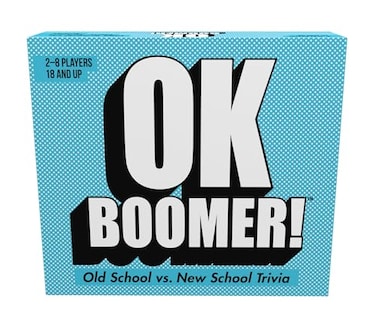 Games Adults Play OK Boomer The Old School vs New School Trivia Game Blue Sky Includes 220 Cards