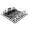 TIZO Tizo Design Elegant 17 Lucite Chess Set Designer Lucite Acrylic Pieces Modern Trendy Multiple Options Available Clear Smoke