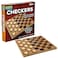Gamie Wooden Checkers Board Game Wood Family Board Game for Game Night Indoor Fun and Parties Develops Logical Thinking and Strategy Best Gift Idea for Kids