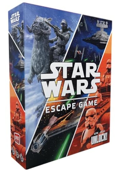 Asmodee Star Wars UNLOCK The Escape Game Embark on Epic Escape Room Adventures in a Galaxy Far Far Away Cooperative Game for Kids Adults Ages 10 16 Players 1 Hour Playtime