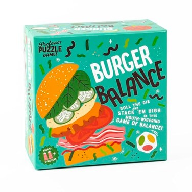 Professor PUZZLE Foodie Games Burger Balance Stacking Game