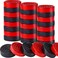 Skylety 24 Pieces Wooden Checkers Pieces 106 Inch Checkers Board Game Pieces Stackable Ridge in Drawstring Storage Pouch Red and Black