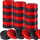 Skylety 24 Pieces Wooden Checkers Pieces 106 Inch Checkers Board Game Pieces Stackable Ridge in Drawstring Storage Pouch Red and Black