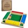 AMEROUS Shut The Box Dice Game12 inchesColorful Design14 Players12 DiceGift Package Classic 4 Sided Wooden Board Game for Adults Kids Classics Board Game