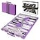 Crazy Games Premium Backgammon 15 Inches Medium Purple Backgammon Sets for Adults and Kids Leatherette Back Gammon Board Game Set Travel Backgammon Set Board Encased with Accessories