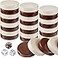 Skylety 30 Pcs Backgammon Pieces Checkers 125 Inch Replacement Checkers Board Game Playing Game Chips with 5 DiceBeige White and Brown