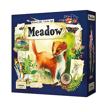 Rebel Studio Meadow Board Game Nature Observing Drafting and Set Collection Game Strategic Exploration Fun Family Game for Kids Adults Ages 10 14 Players 6090 Minute Playtime Made by