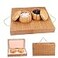 Wowwoody 19x19 Go Game SetHigh Grade Gift Box Board with Single Convex Melamine Stones and Bamboo Bowls Set