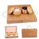 Wowwoody 19x19 Go Game SetHigh Grade Gift Box Board with Single Convex Melamine Stones and Bamboo Bowls Set