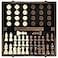 AMEROUS Magnetic Wooden Chess and Checkers Game Set 15 Inches 2 in 1 Chess Board Games 2 Extra Queens Gift Package Game Pieces Storage Slots Beginner Chess Set for Kids Adults
