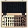 AMEROUS 15 Inches Wooden Chess Checkers Set with Upgraded Weighted Chess Pieces 2 Extra Queen 24 Cherkers Pieces Instruction Chessmen Storage Slots Classic 2 in 1 Board Games