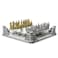 BB BROTHER BB Brother Brother Ancient Roman Gladiators 3D Chess Board Game Set Glass Board Handmade Gold and Silver Polyresin Chess Pieces for 2 Players