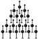 Zhanmai 50 Packs Arrow Spinners Black Game Plastic Spinner Board Toys for Party School Classroom Home Using 3 Inch