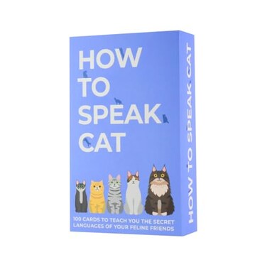 Gift Republic How To Speak Cat 100 Cards Fun Gift for Cat Lovers Learn What Your Kitten is Saying Cat Behaviour Guidance Cards Kitty Feline Language
