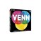 USAOPOLY Venn Board Game Family Game for 2 Players Cooperative Competitive Gameplay Variations Creative Word Association Game Featuring Unique Gameplay Custom Artwork Ages 10