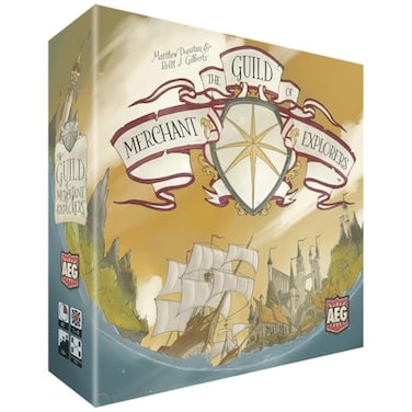 AEG The Guild of Merchant Explorers Explore The World Establish New Settlements Nautical Voyage Adventure Board Game 14 Players Ages 10