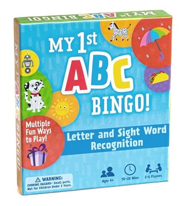 Hills of My First ABC Bingo Game Alphabet Sight Word Board Game for Kids Ages 48 Letter Recognition Phonics Learning for Preschool Kindergarten Classroom 26 Players Educational Gift for Boys Girls