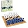 Mindful Classics Chess Checkers Board Game Set with Bamboo Wooden Box Family Board Games EcoFriendly Gift for Adults and Kids Ages 8 and up