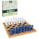Mindful Classics Chess Checkers Board Game Set with Bamboo Wooden Box Family Board Games EcoFriendly Gift for Adults and Kids Ages 8 and up