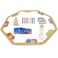 Grhonior Marbles and Jokers Board Game Pegs and Jokers Real Solid Wood Pine Game Board Wooden for 28 Players 8 Game Boards 8 Colors 40 Marbles 4 Boxes Card