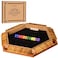 Nicecho 26 Players Shut The Box Dice Game Wooden Board Table Math Game with 16 Dice Classics Tabletop Games for Kids Adults FamilyClassroomHomeParty or Pub