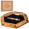 Nicecho 26 Players Shut The Box Dice Game Wooden Board Table Math Game with 16 Dice Classics Tabletop Games for Kids Adults FamilyClassroomHomeParty or Pub