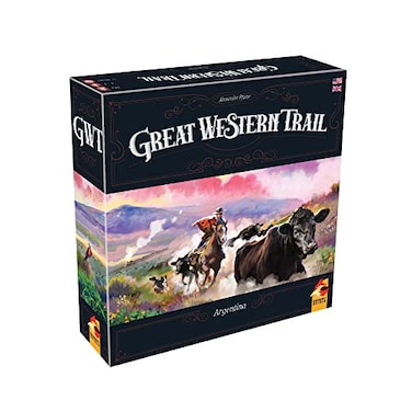 Asmodee Great Western Trail 2nd Edition Argentina Board Game Cattle Ranching Adventure in the Pampas Strategy Game for Kids Adults Ages 12 14 Players 75150 Min Playtime Made by Eggertspiele